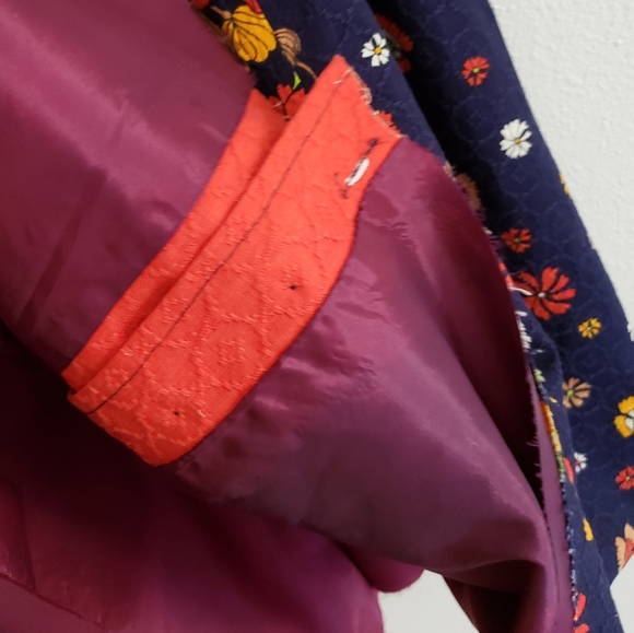 Vintage 80s Mod Floral Button Front Midi Dress - Picture 12 of 12